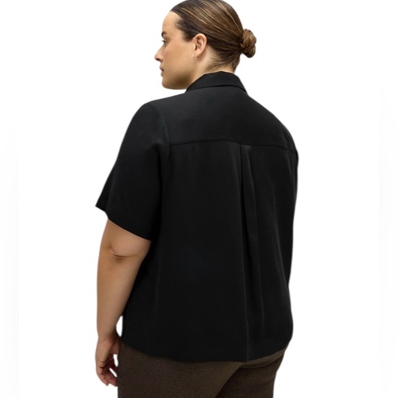 Penningtons, Responsible, Black Short-Sleeve Utility Shirt, 3X, Black - Picture 4 of 6